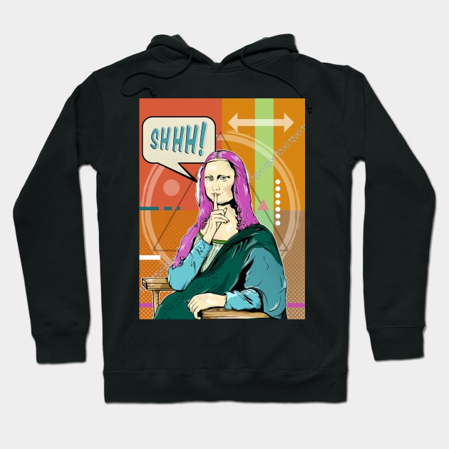 Mona Lisa Pop art Hoodie by mailboxdisco